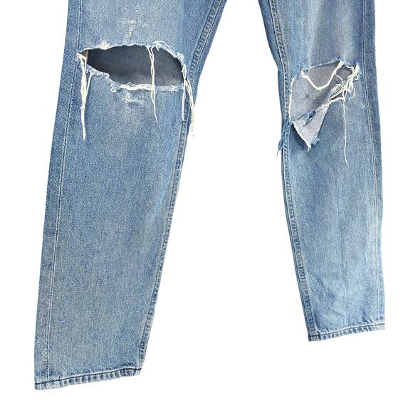 AGOLDE Jamie High-Rise Classic Jeans in Dakota Wash Ripped Distressed Size 26 - Picture 4 of 8